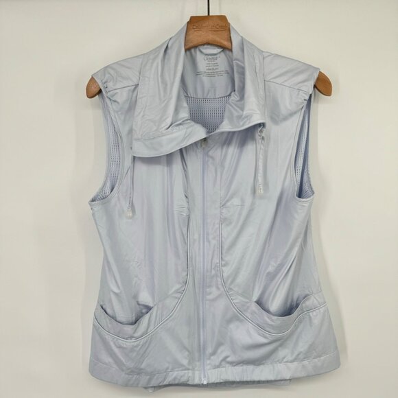 Soma Intimates Women's Light Blue  Zip-Up Vest vented Pockets sz  Medium new $69 - Picture 4 of 8
